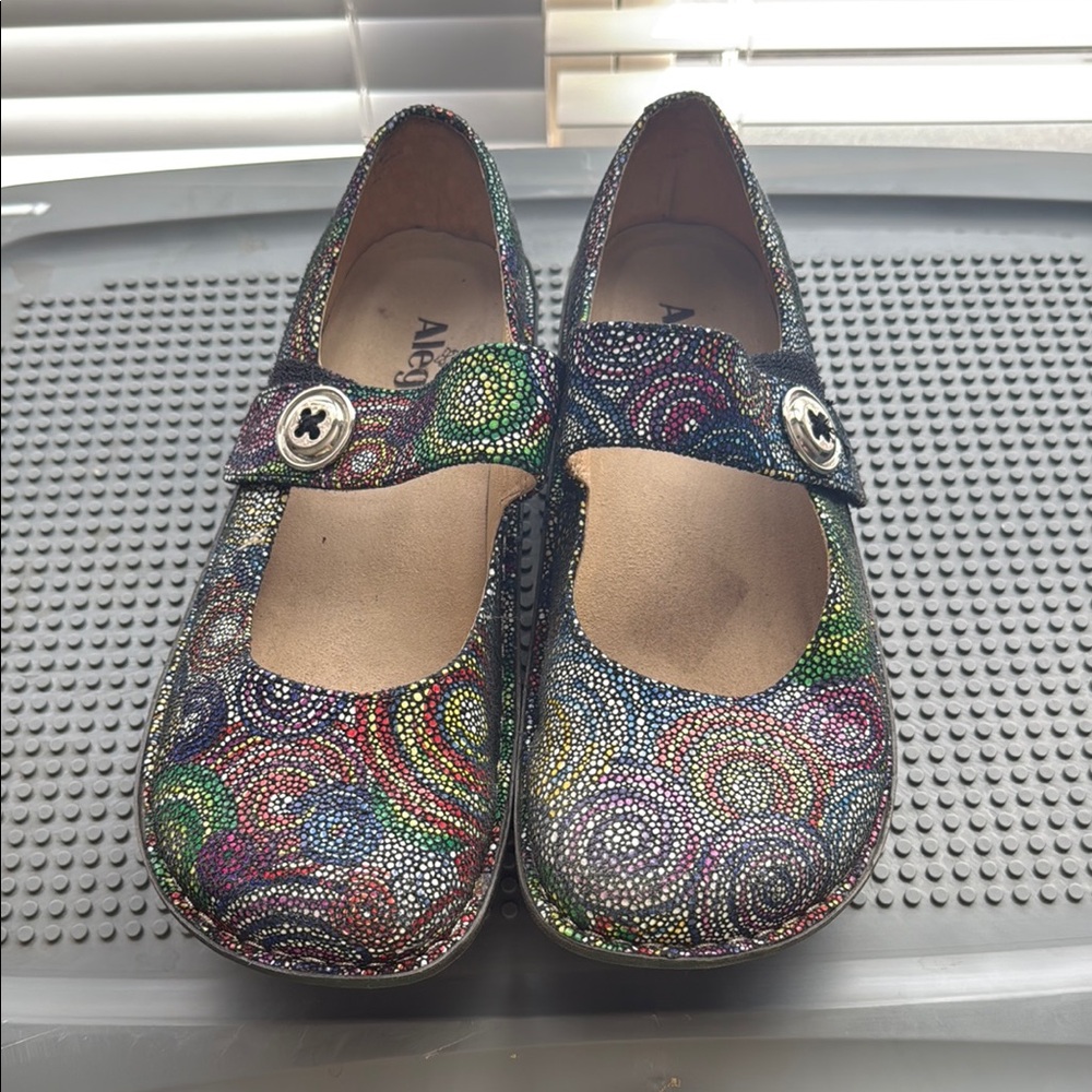 Alegria Women's Multicolor Swirl Mary Jane’s  euro 41 us 10/10.5